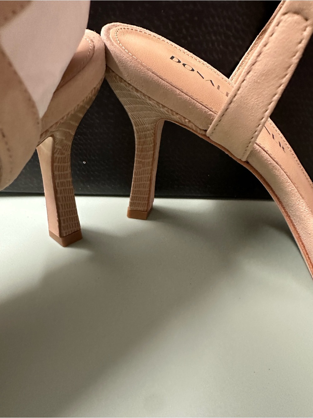 Donald J. Pliner Beige Floral T-Strap Sandals - Picture 7 of 7